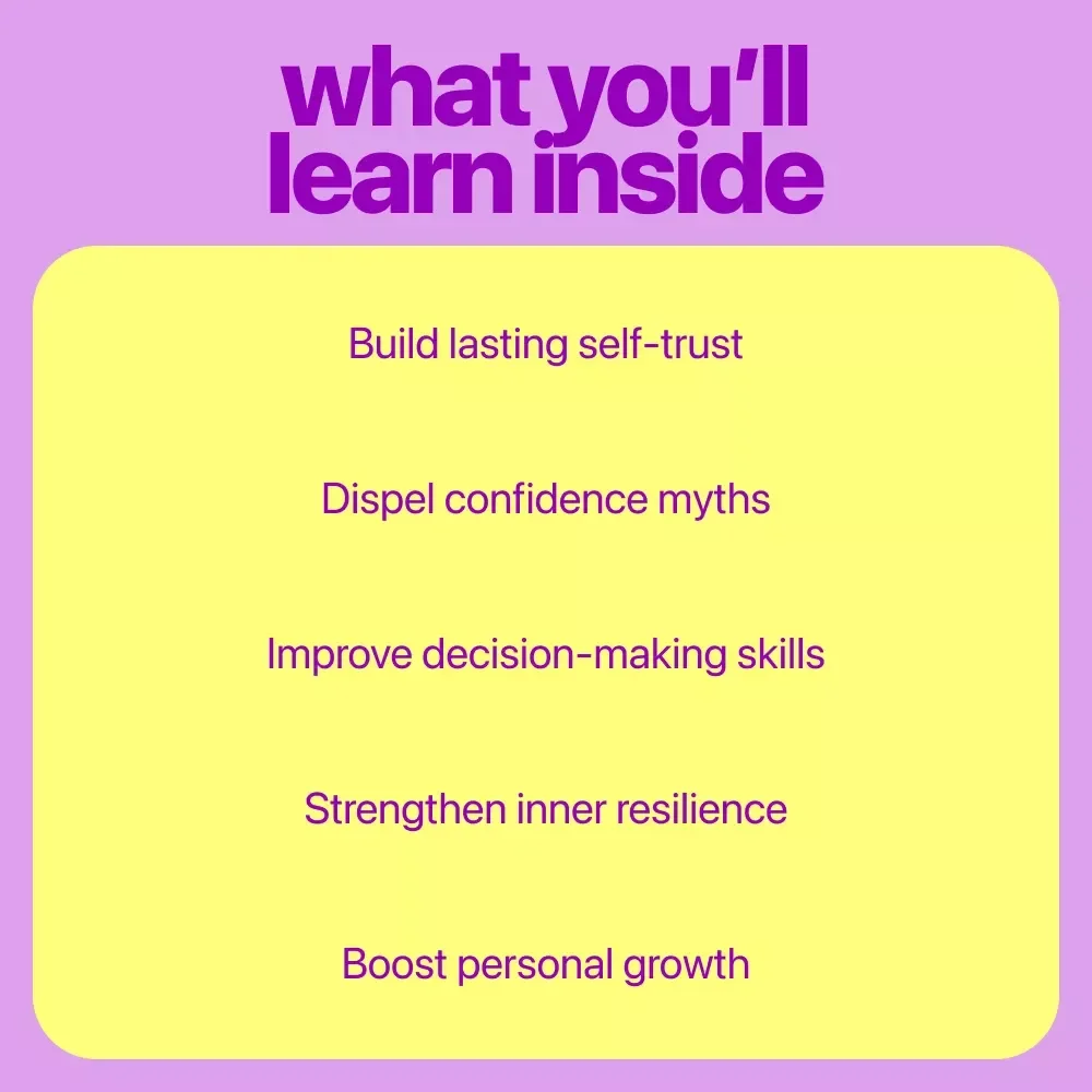 What Confidence Truly Is - 3 in 1 Digital Download Bundle: Self-Trust, Confidence Check & Myths