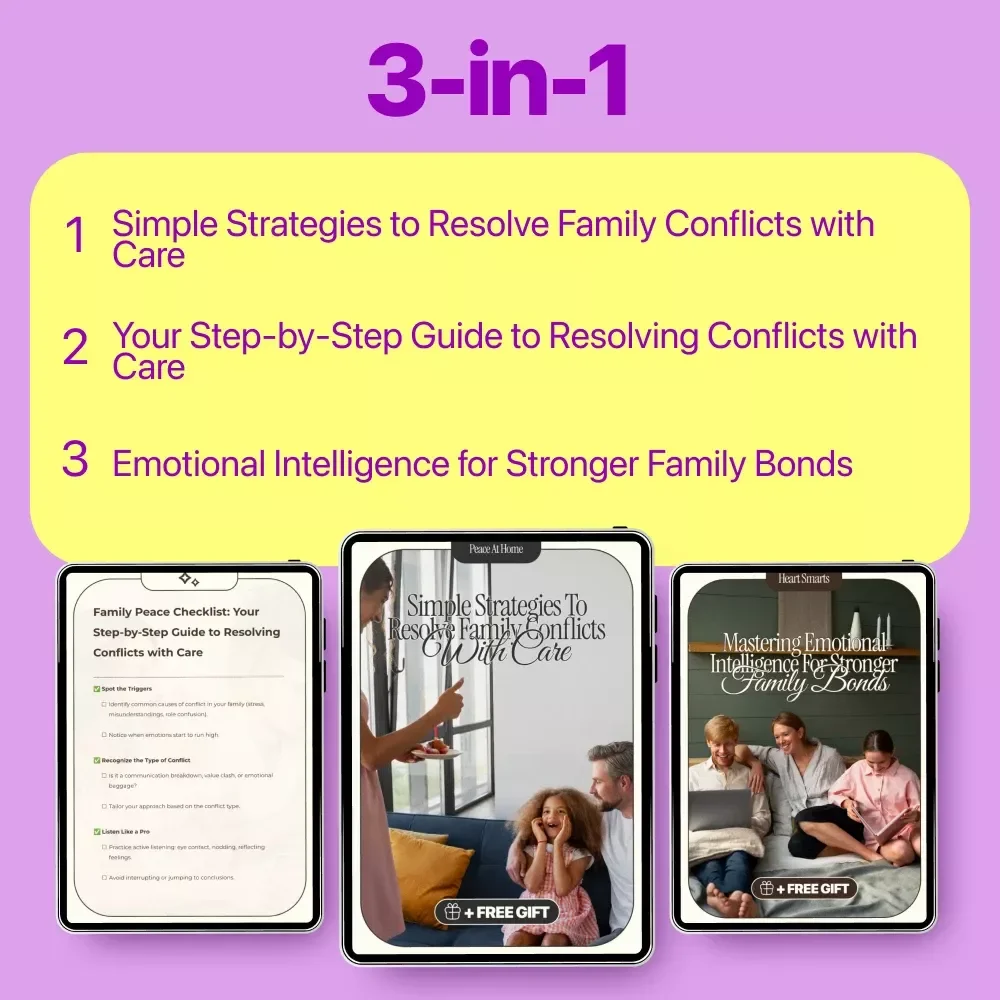 Family Harmony Toolkit: Conflict Resolution Strategies for Stronger Family Bonds - 3-in-1 Digital Bundle