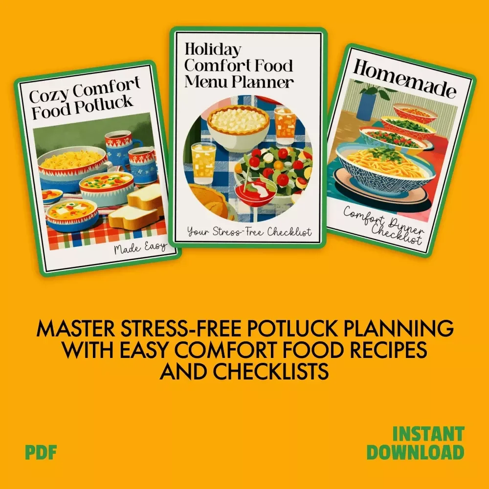 Simple Potluck System for Cozy Gatherings - 3-in-1 Bundle for Easy Comfort Food Potlucks