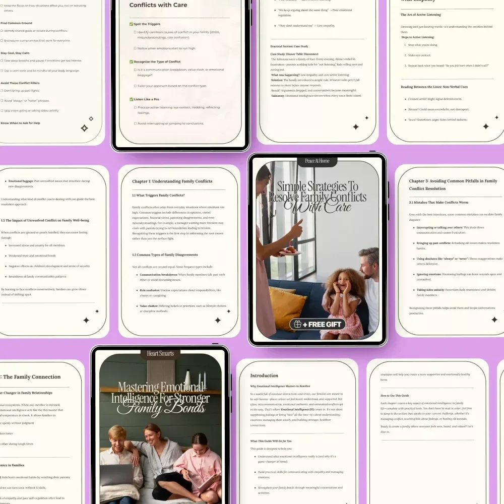 Family Harmony Toolkit: Conflict Resolution Strategies for Stronger Family Bonds - 3-in-1 Digital Bundle
