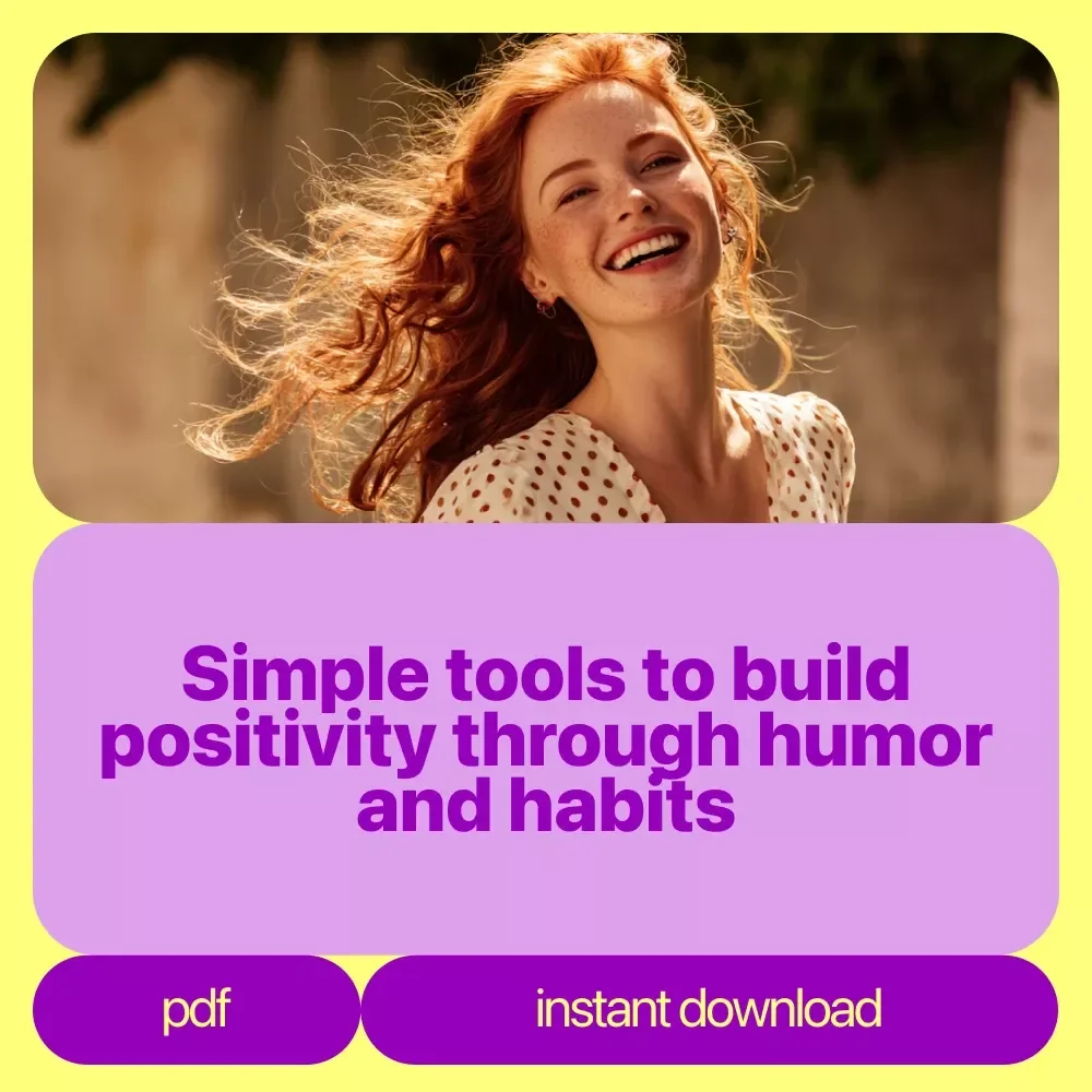 Improve Your Positive Thinking – 3 in 1 Digital Bundle | Bright Side Up Guide, Positive Reader's Power-Up Checklist, Laugh Your Way to a Brighter Day Quotes | How to Improve Positive Thinking