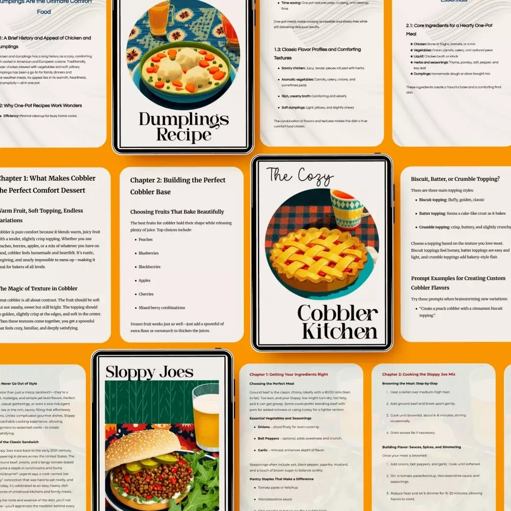 Family Dinner Pack for Budget Dinners - 10-in-1 Bundle of Cozy Family Meal Ideas