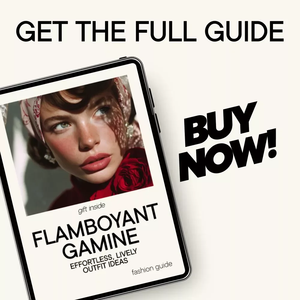 Flamboyant Gamine: Effortless, Lively Outfit Ideas – Digital Guide for Kibbe Flamboyant Gamine Style