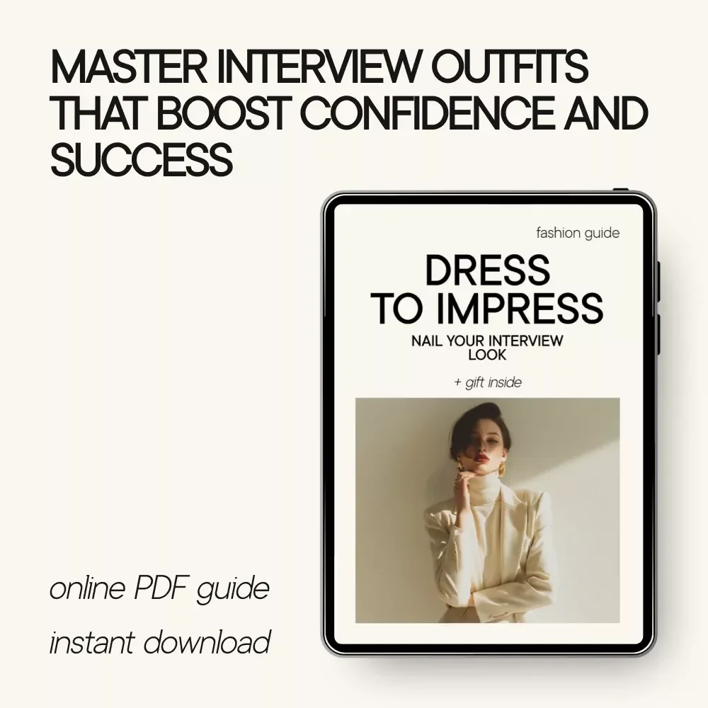 Dress to Impress: Nail Your Interview Look – Interview Outfit Guide, Professional Style eBook, Career Confidence Digital Download