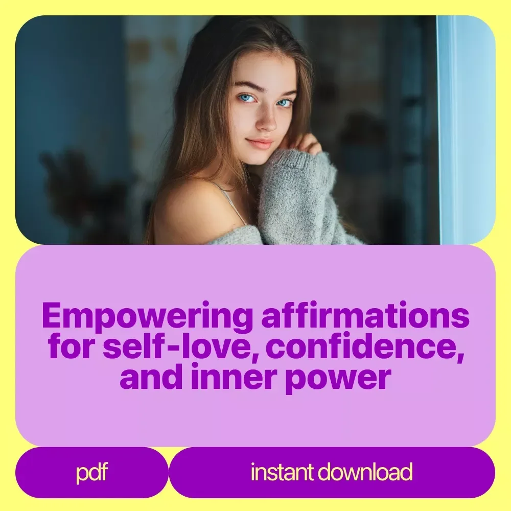 Self-Love in Every Word Bundle: Affirmations for Self-Love, Confidence & Inner Power