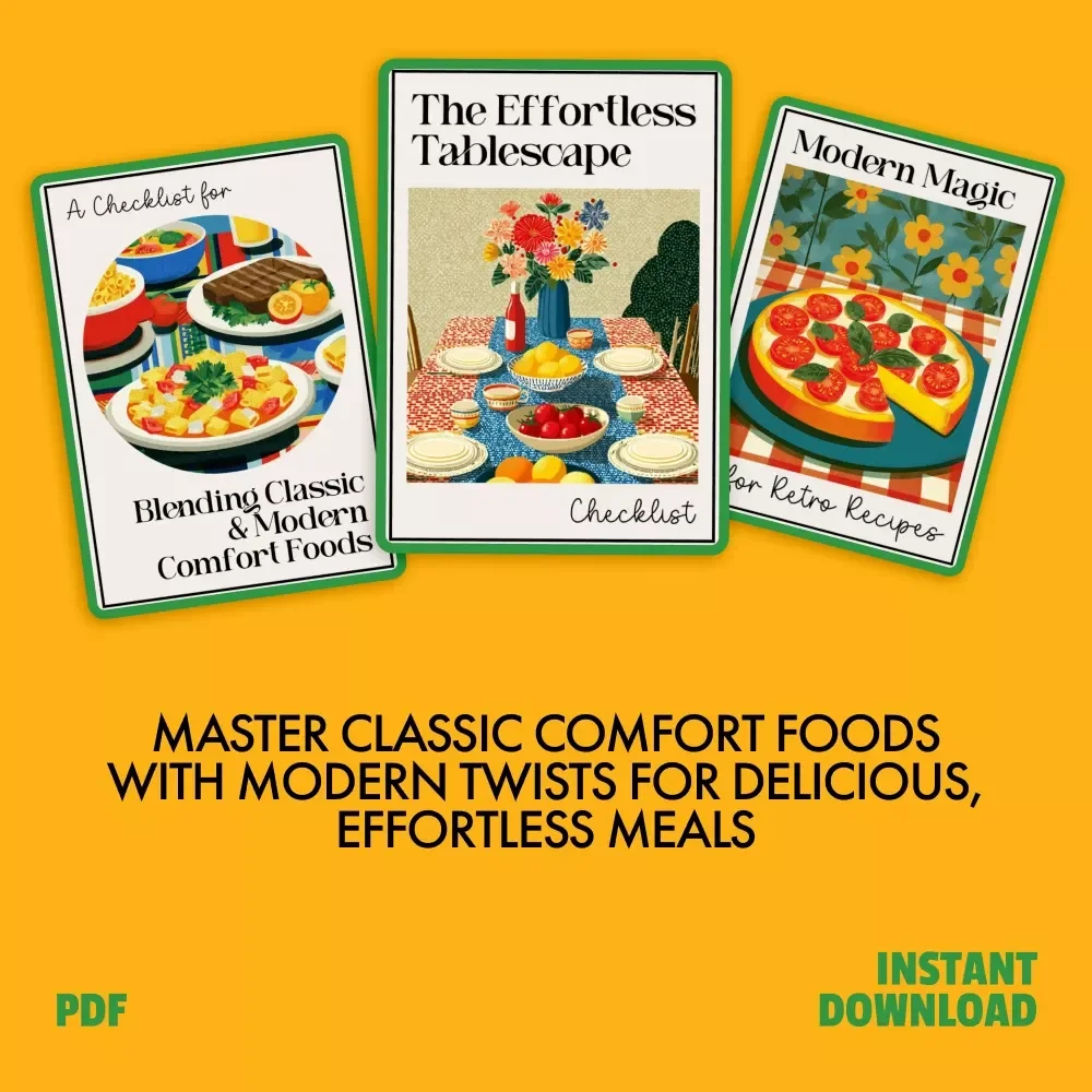 Classic Comfort Bundle with Modern Twists: 3-in-1 Digital Download for Effortless Cooking