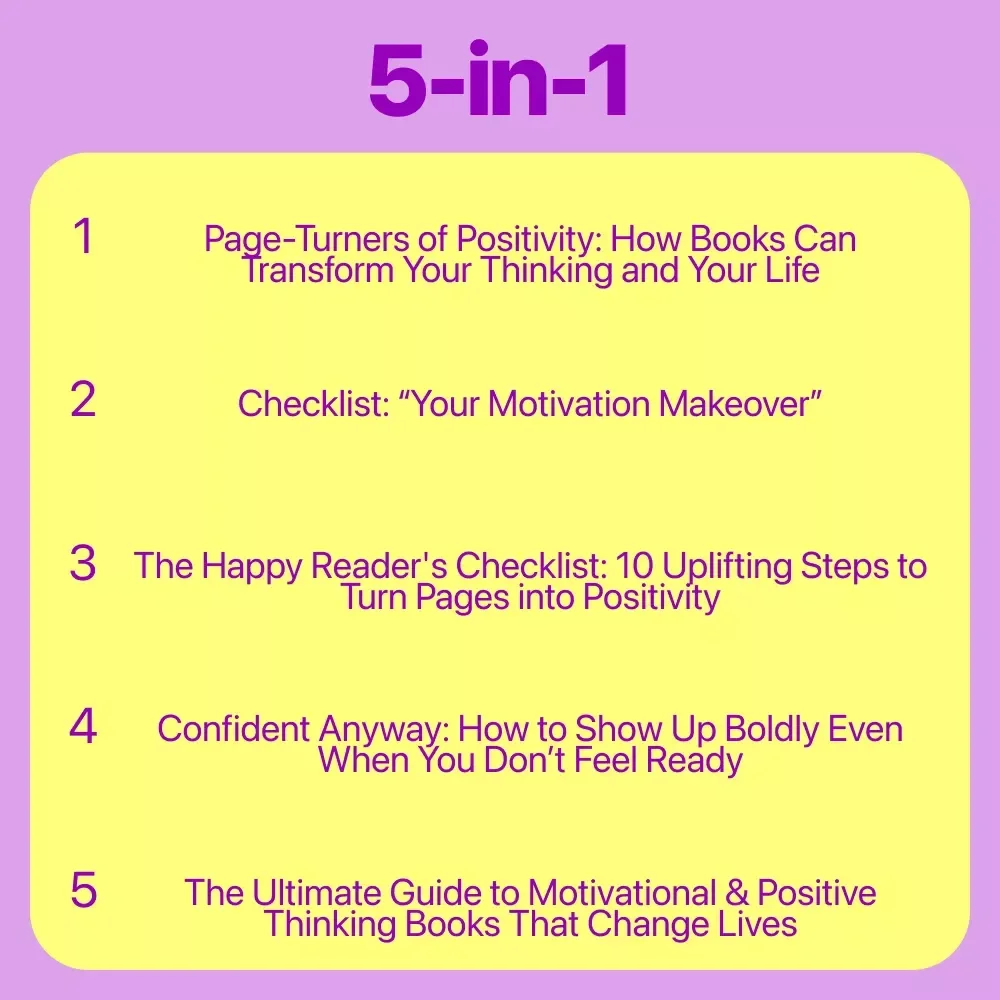 Self-Confidence Transformative Reads: 5-in-1 Bundle of eBooks, Guides & Checklists