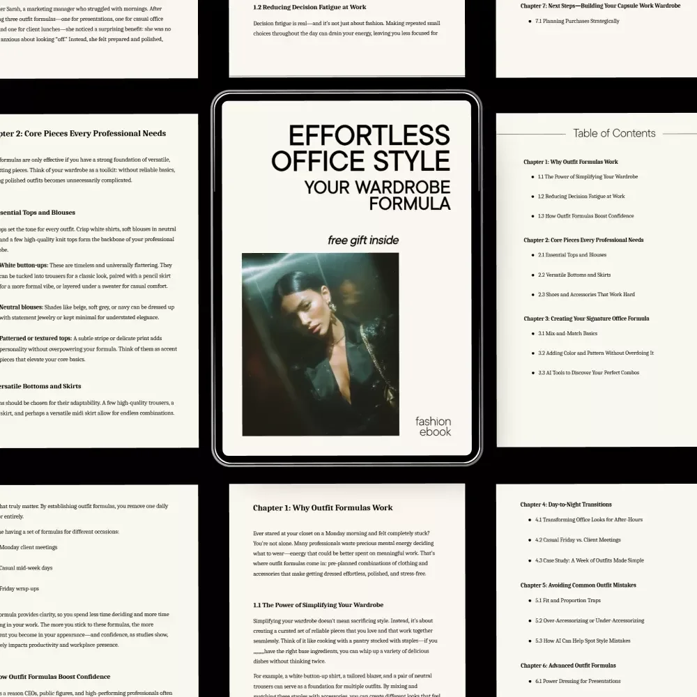Effortless Office Style: Your Wardrobe Formula | Work Outfit Formulas Guide | Capsule Work Wardrobe eBook | Professional Office Style Digital Download