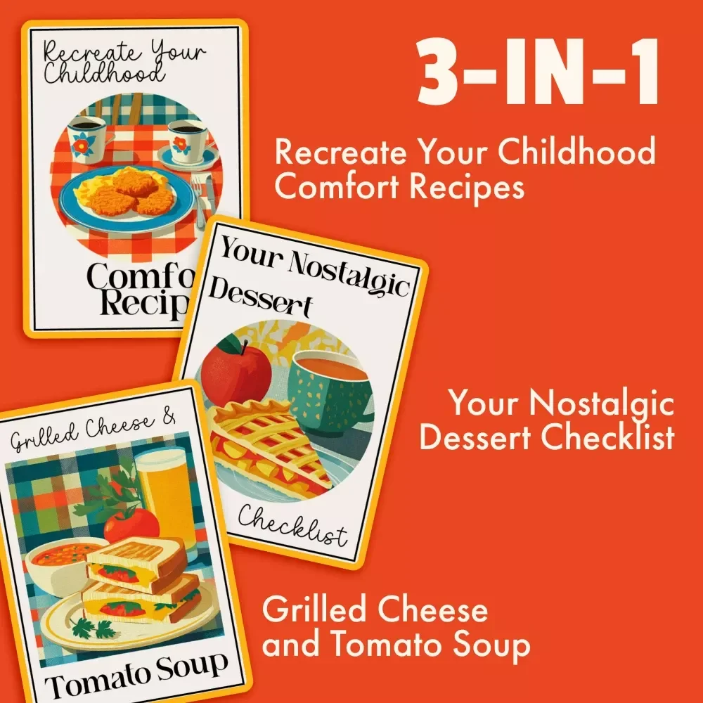 Nostalgia Meal Toolkit for Soothing Nights - 3-in-1 Bundle to Recreate Childhood Comfort Recipes