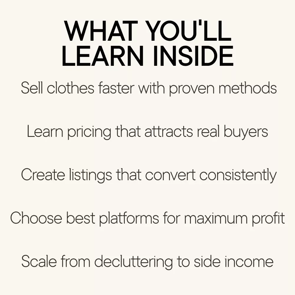 Closet to Cash: Sell Clothes Online Fast – The Ultimate Guide for Turning Your Closet into Profit