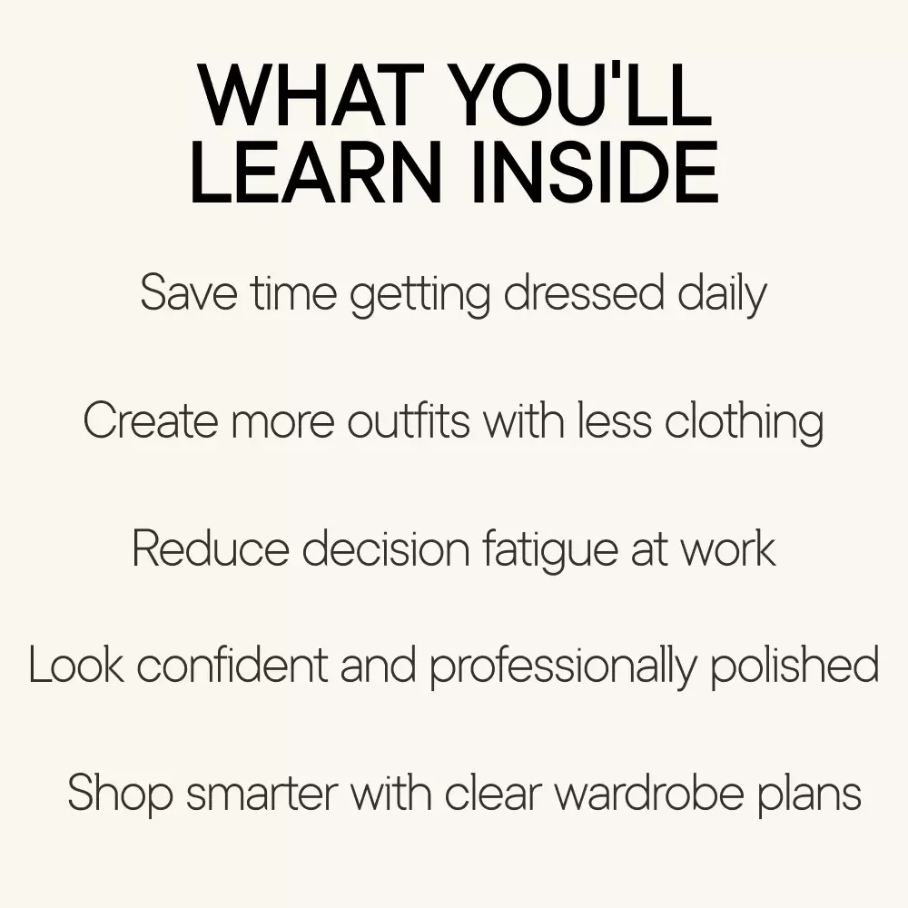 Effortless Office Style: Your Wardrobe Formula | Work Outfit Formulas Guide | Capsule Work Wardrobe eBook | Professional Office Style Digital Download