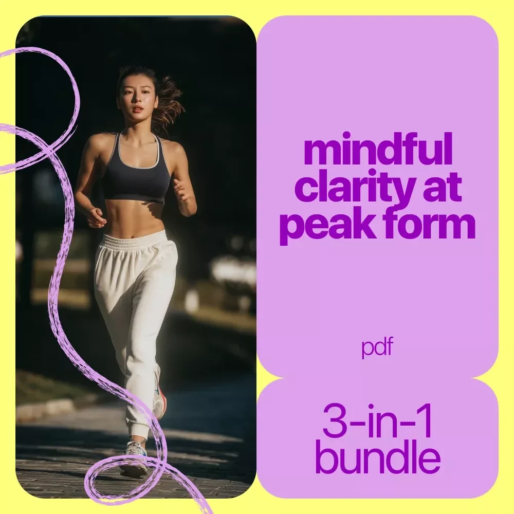 Mindful Clarity at Peak Form: 3-in-1 Sports Confidence Bundle for Success