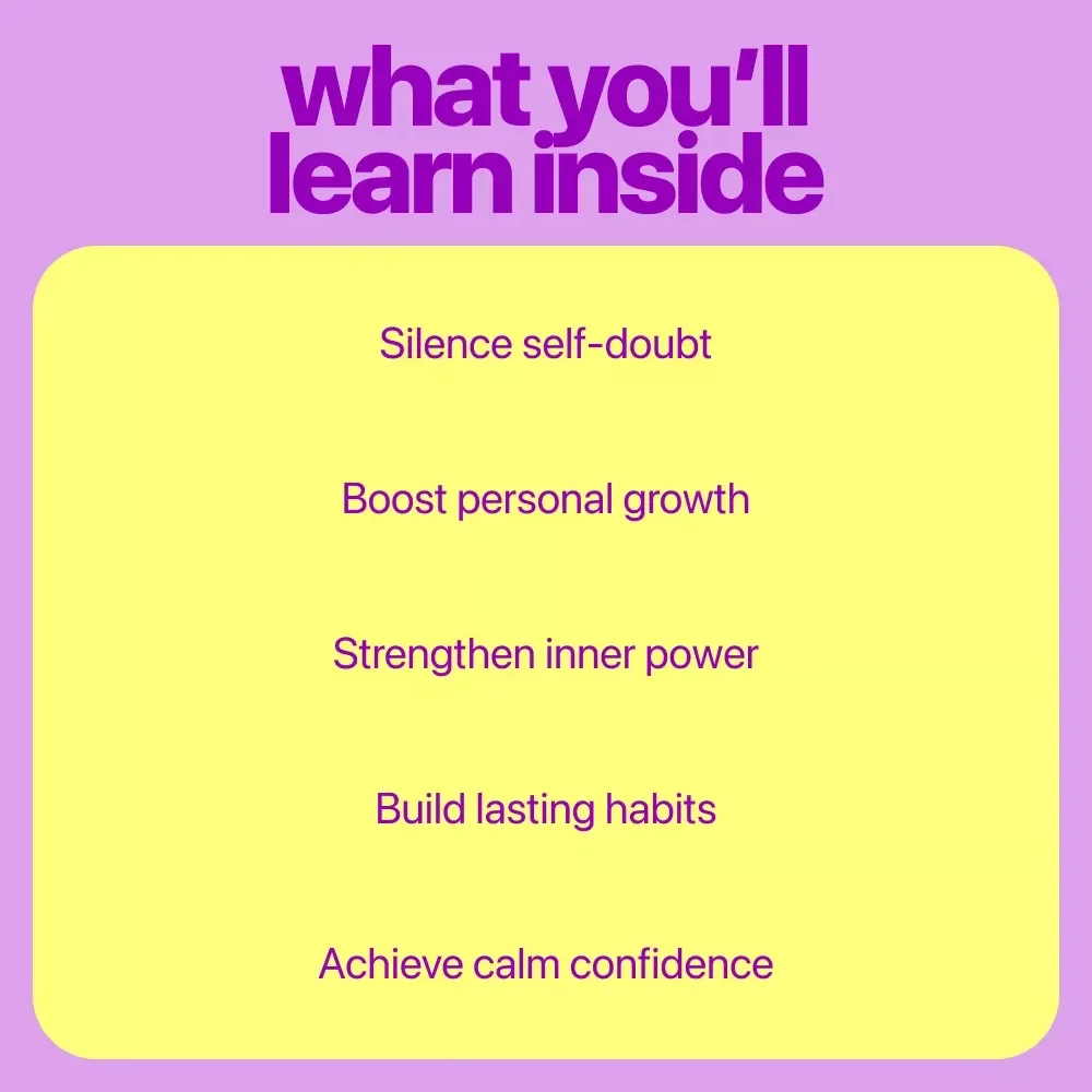 Confidence Habit Builder: 3-in-1 Bundle - Calm Confidence, AI Confidence Kickstart Checklist, Confidence Grows When You Do the Work