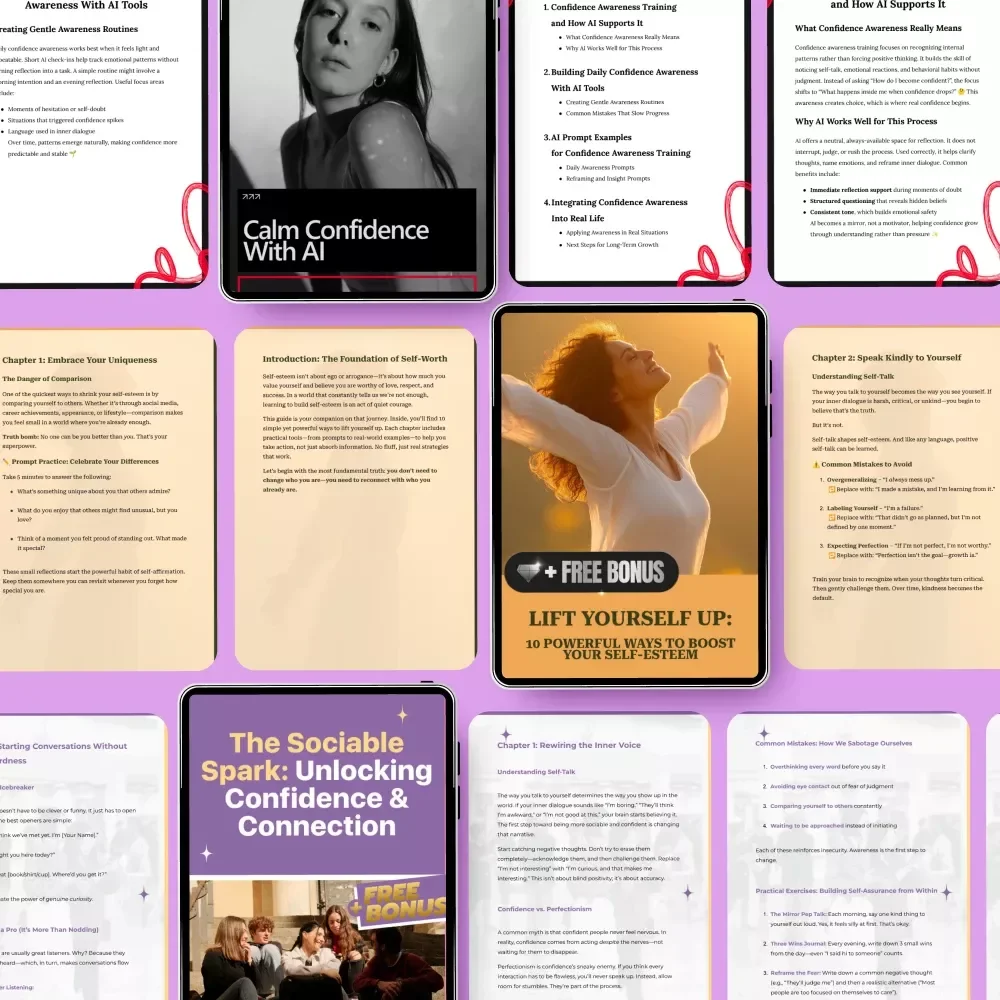 Self-Esteem Elevation Toolkit: Boost Confidence & Self-Esteem with Guides, eBooks & Checklists