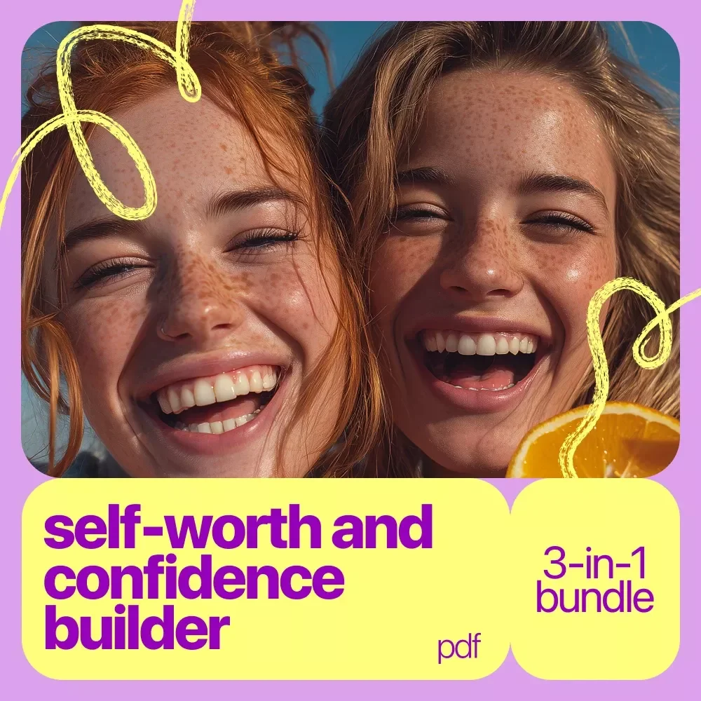 Self-Worth and Confidence Builder Toolkit – 3-in-1 Bundle to Boost Self-Esteem and Confidence