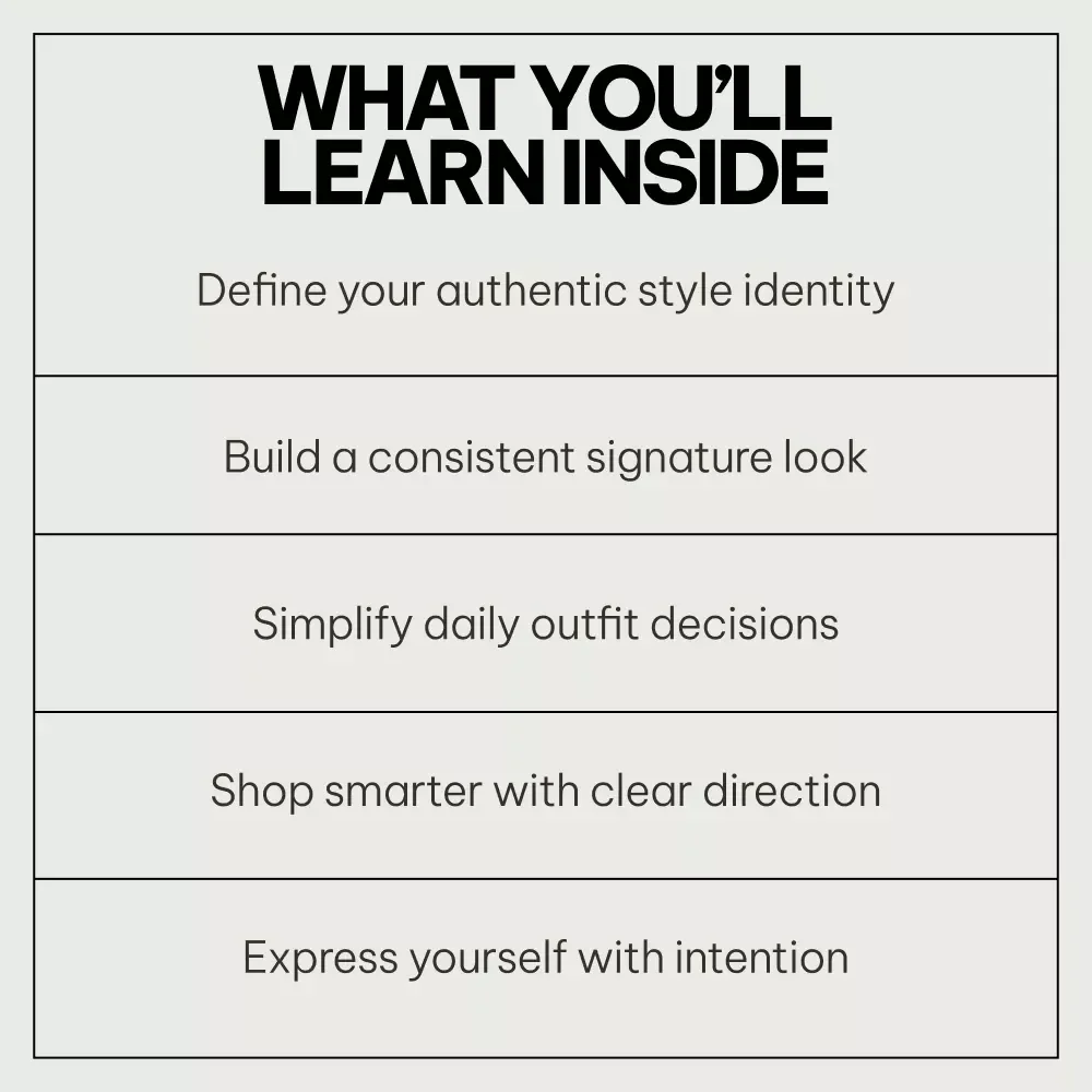How to Create a Style People Recognize – 3-in-1 Digital Bundle on how to develop a signature style | Fashion Identity, Personal Styling Checklist & Developing a Signature Style