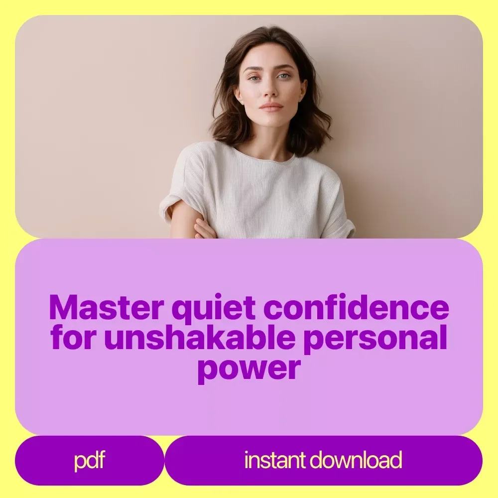 Self-Confidence Basics Pack: 3 in 1 Bundle for Quiet Confidence & Mental Strength