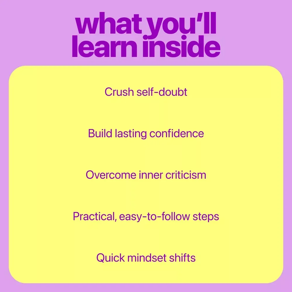 Self-Doubt Release Toolkit: Overcome Self-Doubt & Boost Confidence - 4-in-1 Digital Bundle