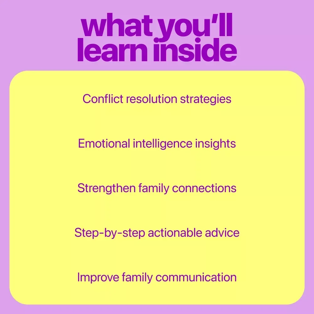 Family Harmony Toolkit: Conflict Resolution Strategies for Stronger Family Bonds - 3-in-1 Digital Bundle