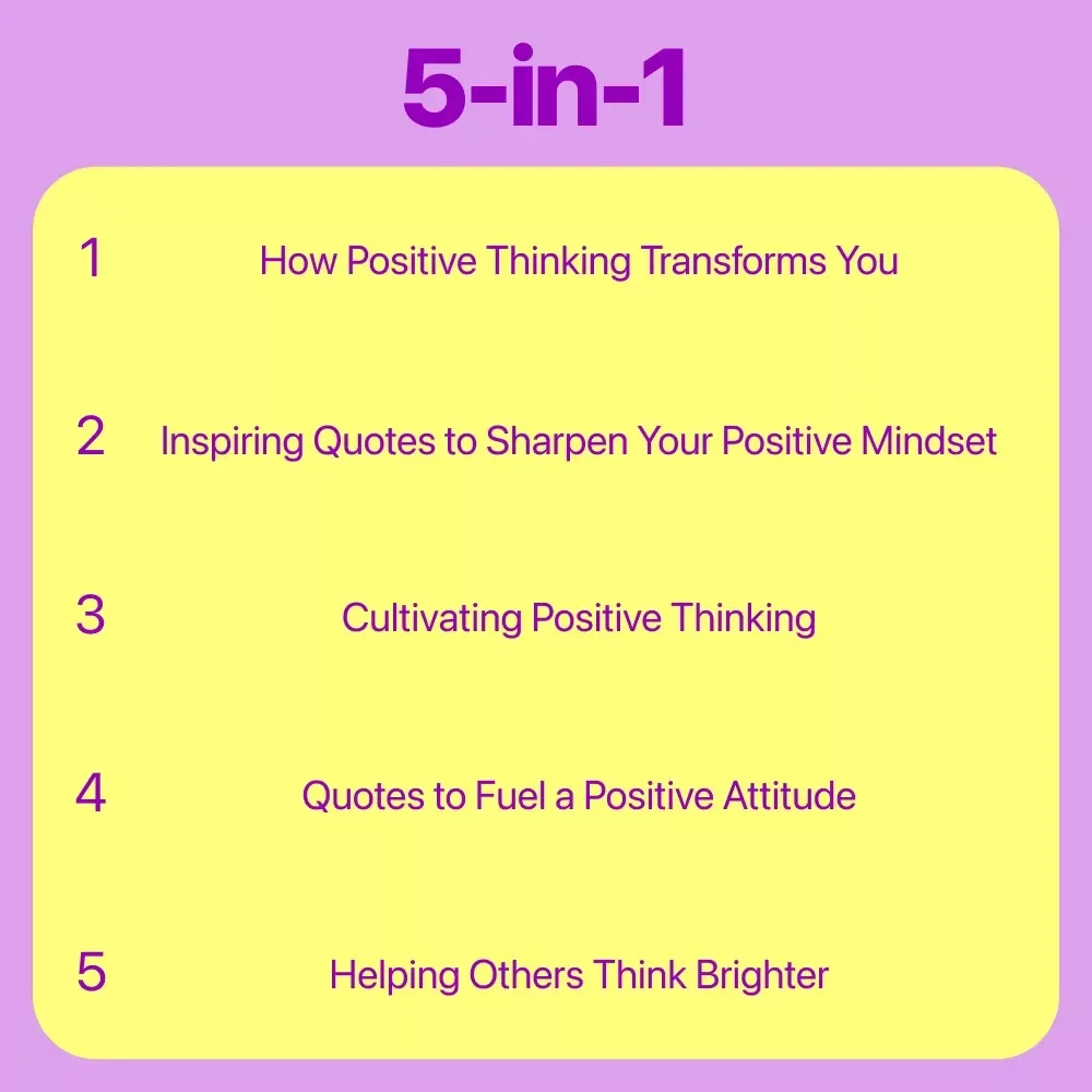 Exploring the Power of Positive Attitude: 5-in-1 Bundle of Digital Guides, eBooks, and Checklists