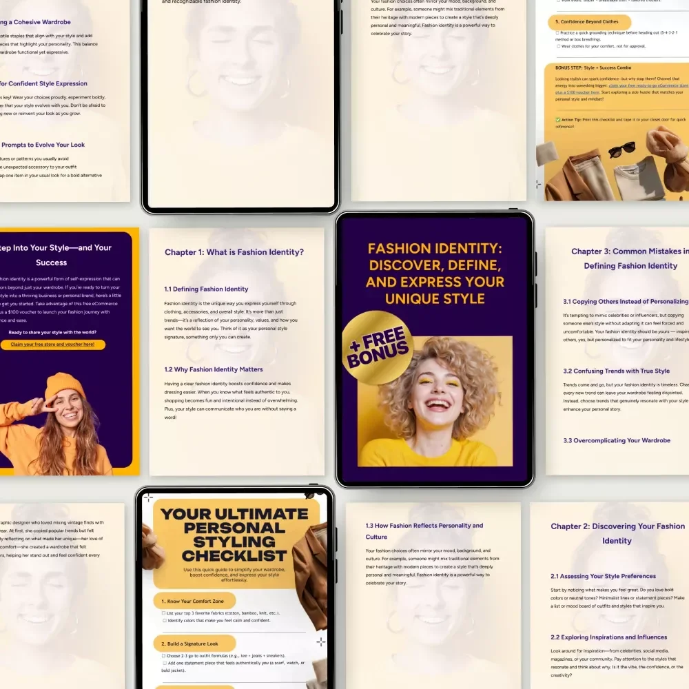 How to Create a Style People Recognize – 3-in-1 Digital Bundle on how to develop a signature style | Fashion Identity, Personal Styling Checklist & Developing a Signature Style