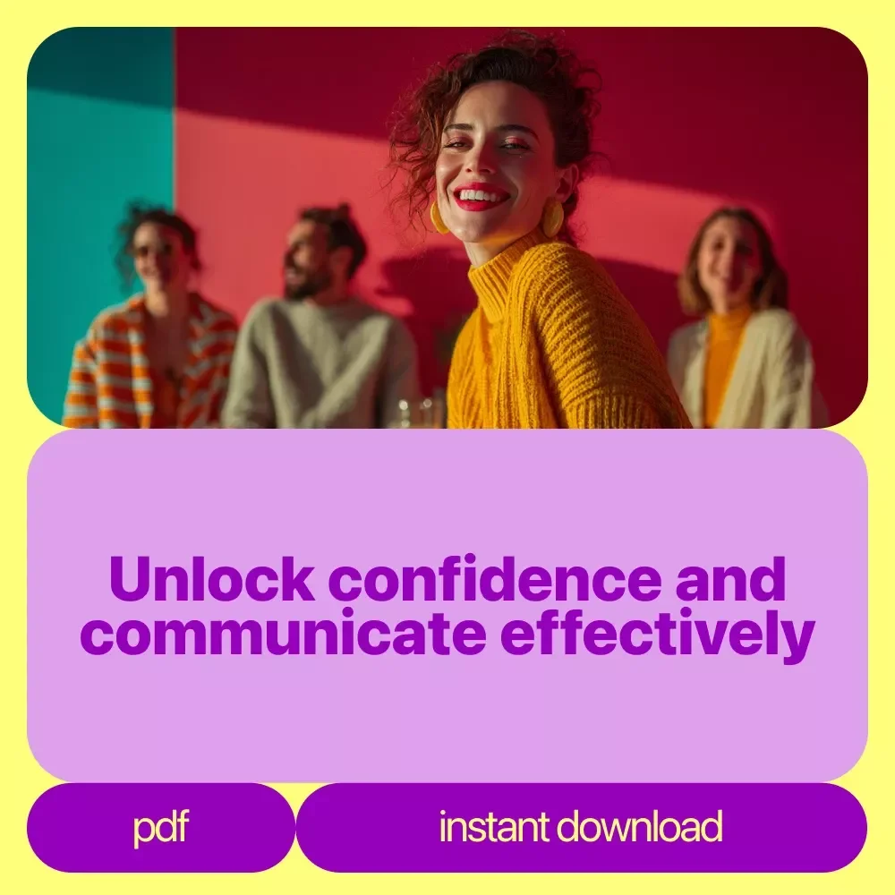 Confidence Boost Action Toolkit: Unshakeable Confidence Guide + Bold Communication Checklists