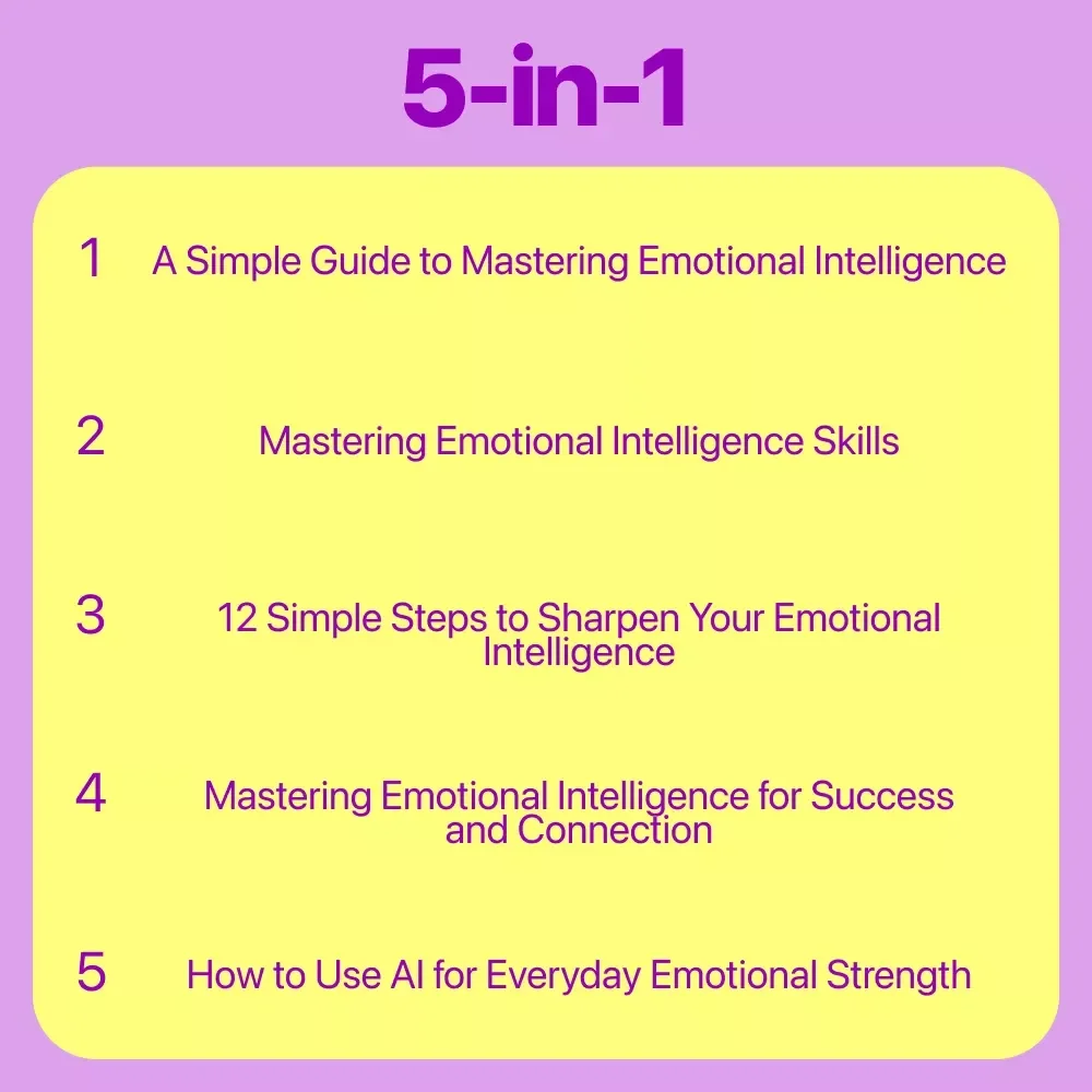 EQ Mastery Bundle: Unlock Emotional Intelligence with 4 Digital Guides & Checklists