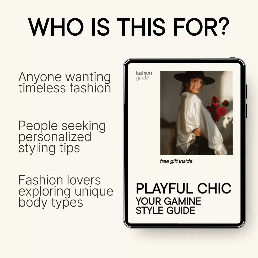 Playful Chic: Your Gamine Style Guide - Gamine Kibbe Outfit Ideas, Fashion Guide & Digital Download