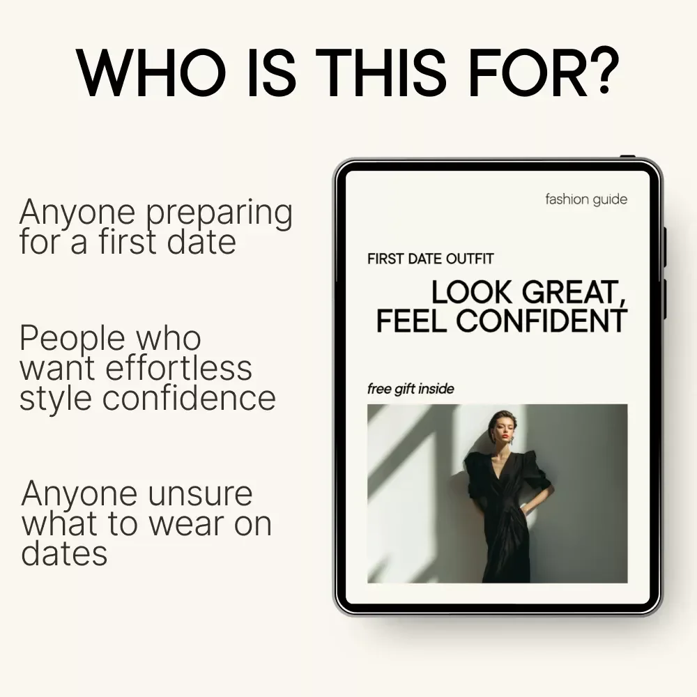 First Date Outfit: Look Great, Feel Confident – Ultimate Style Guide for a Perfect First Impression, Confidence Boosting Fashion Tips, Dating Outfit Planner, Digital Download