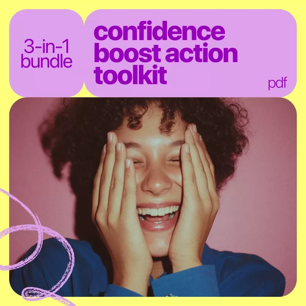 Confidence Boost Action Toolkit: Unshakeable Confidence Guide + Bold Communication Checklists