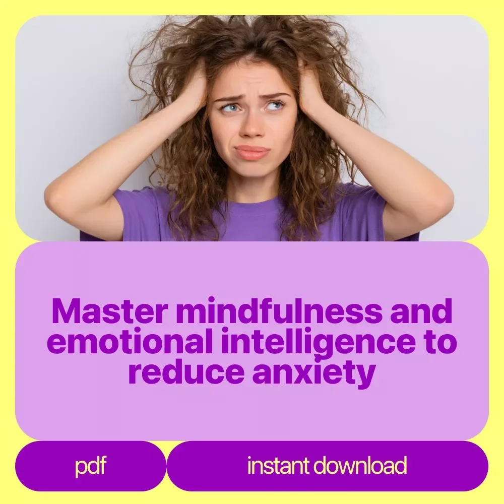 Mindful Anxiety Support Pack: 5-in-1 Bundle for Stress Relief & Emotional Intelligence