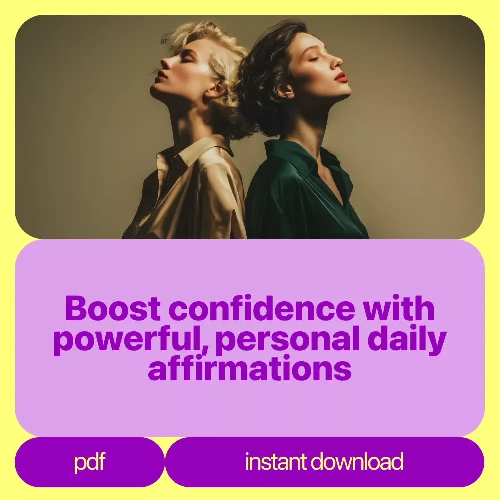 Inner Strength Affirmations Pack - Positive Affirmations for Confidence, Mental Strength, and Daily Empowerment