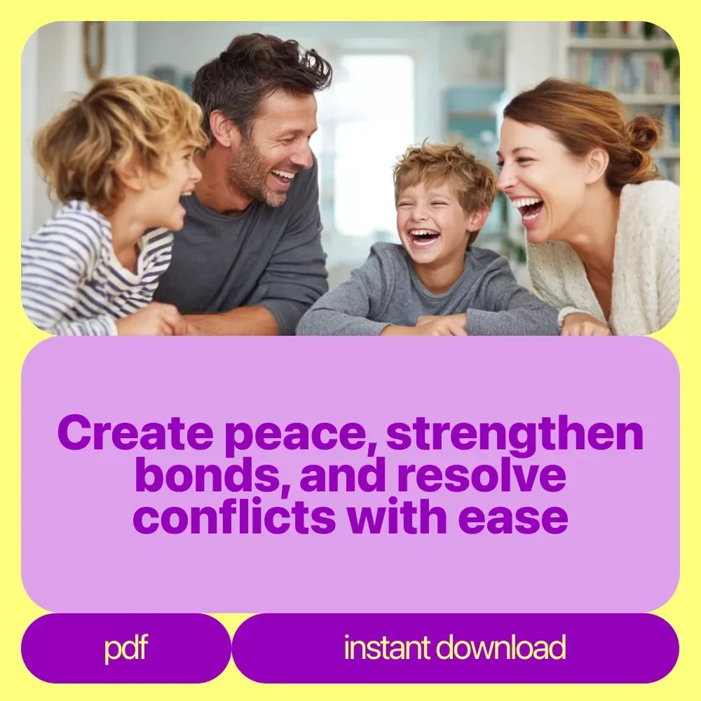 Family Harmony Toolkit: Conflict Resolution Strategies for Stronger Family Bonds - 3-in-1 Digital Bundle