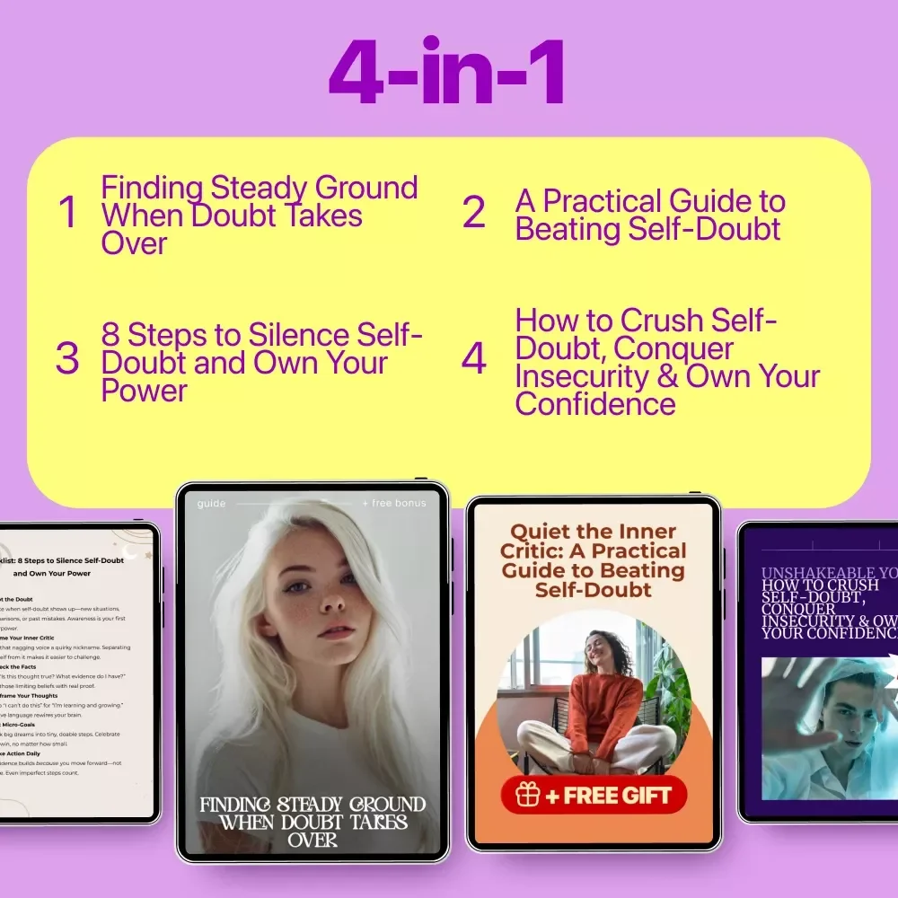 Self-Doubt Release Toolkit: Overcome Self-Doubt & Boost Confidence - 4-in-1 Digital Bundle