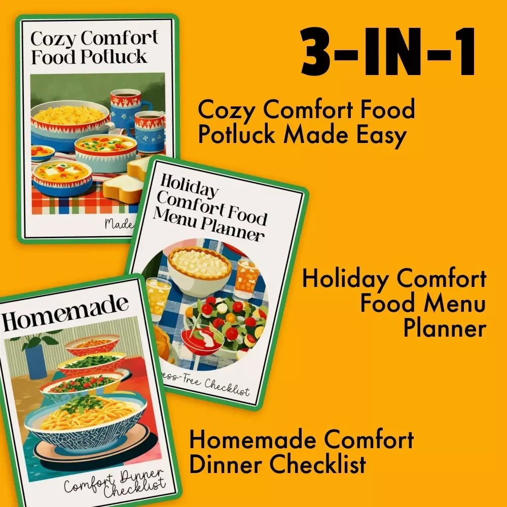Simple Potluck System for Cozy Gatherings - 3-in-1 Bundle for Easy Comfort Food Potlucks