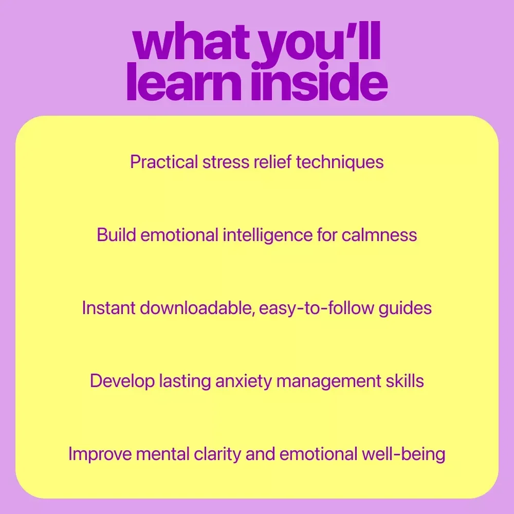 Mindful Anxiety Support Pack: 5-in-1 Bundle for Stress Relief & Emotional Intelligence