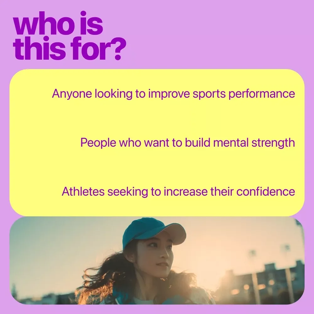 Mindful Clarity at Peak Form: 3-in-1 Sports Confidence Bundle for Success