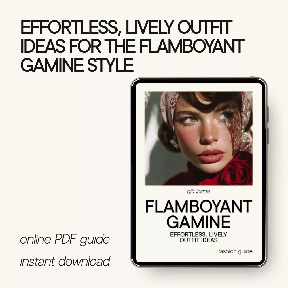 Flamboyant Gamine: Effortless, Lively Outfit Ideas – Digital Guide for Kibbe Flamboyant Gamine Style