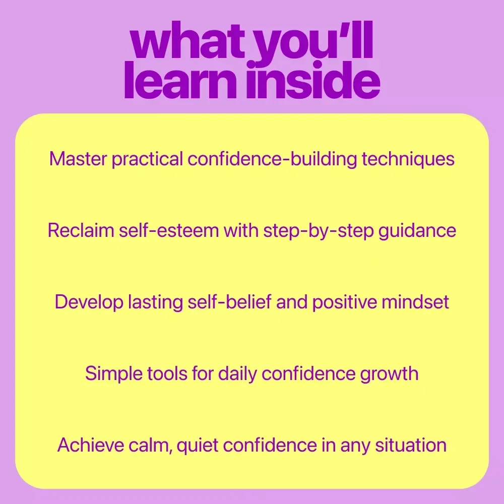 Self-Confidence Building Toolkit: 4-in-1 Digital Bundle to Boost Your Confidence