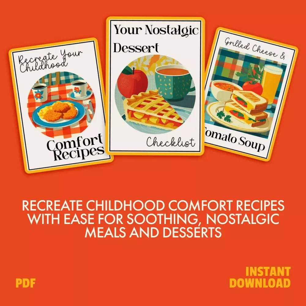 Nostalgia Meal Toolkit for Soothing Nights - 3-in-1 Bundle to Recreate Childhood Comfort Recipes
