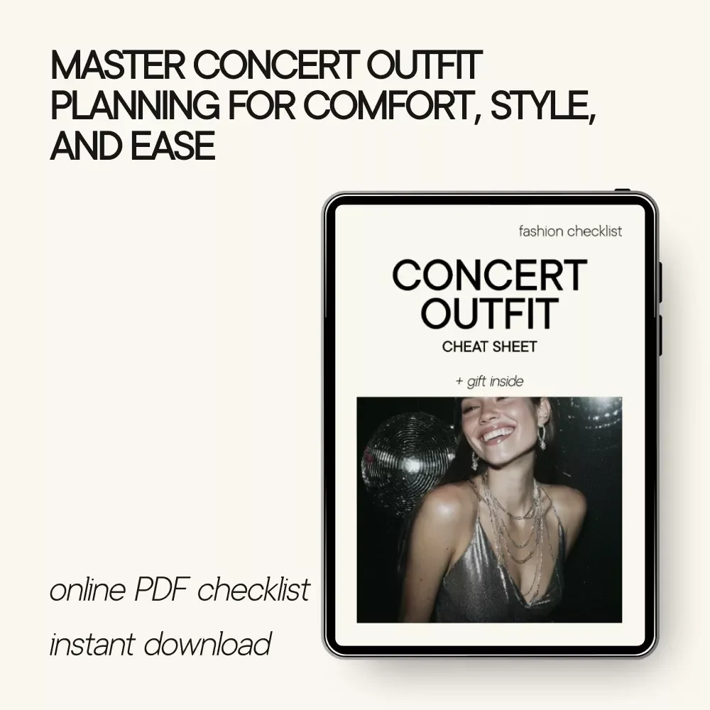Concert Outfit Cheat Sheet: Your Ultimate Guide to What to Wear to a Concert