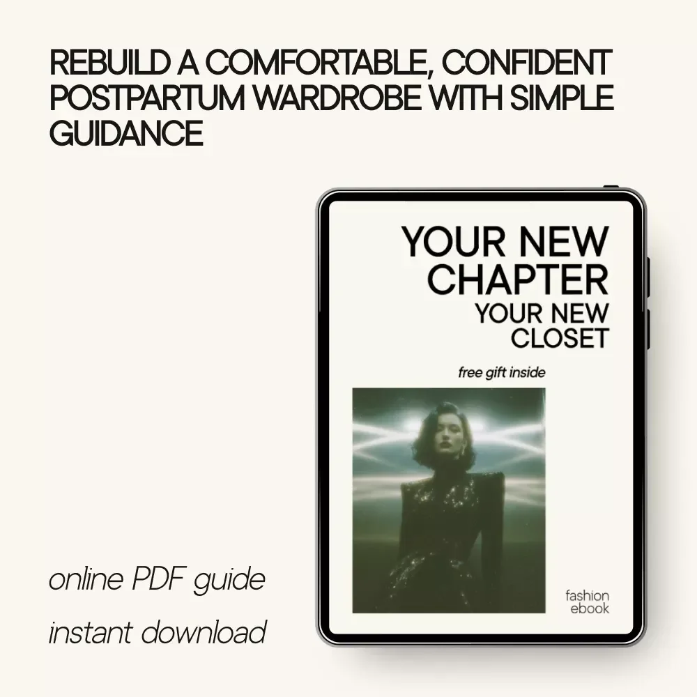 Your New Chapter Your New Closet | Postpartum Wardrobe Essentials eBook for New Moms, Simple Style Reset Guide