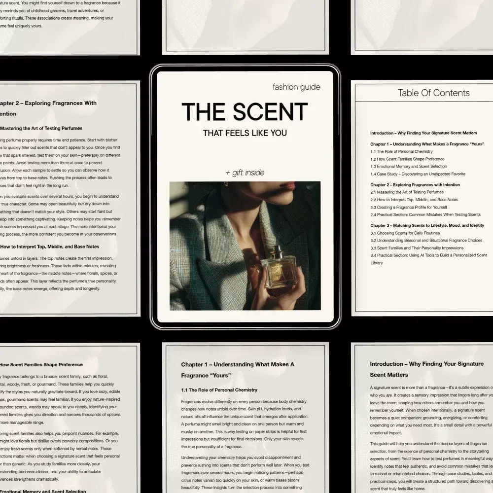 The Scent That Feels Like You – Signature Scent Guide & Fragrance Identity eBook for Finding Your Personal Perfume, Digital Download