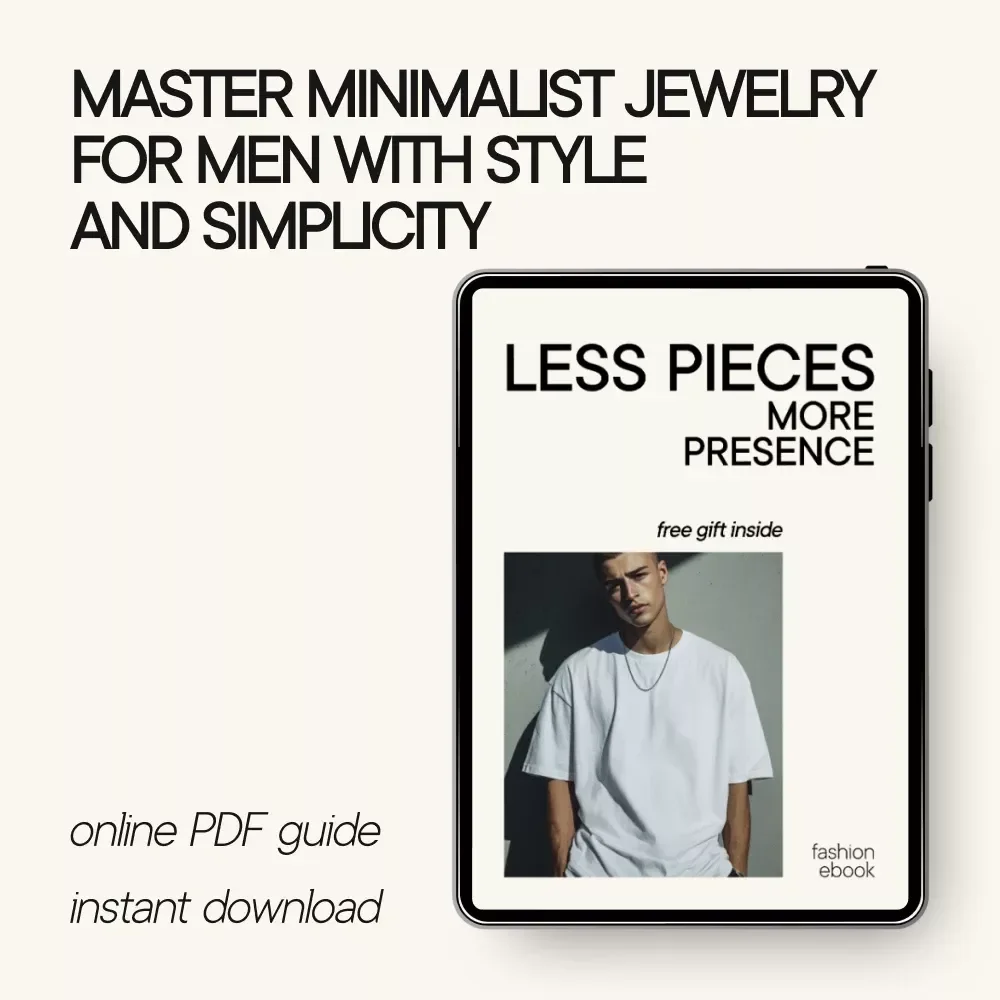 Less Pieces More Presence: A Modern Guide to Minimalist Jewelry for Men | Timeless Style, Fewer Accessories, Stronger Impact (Ebook Download)