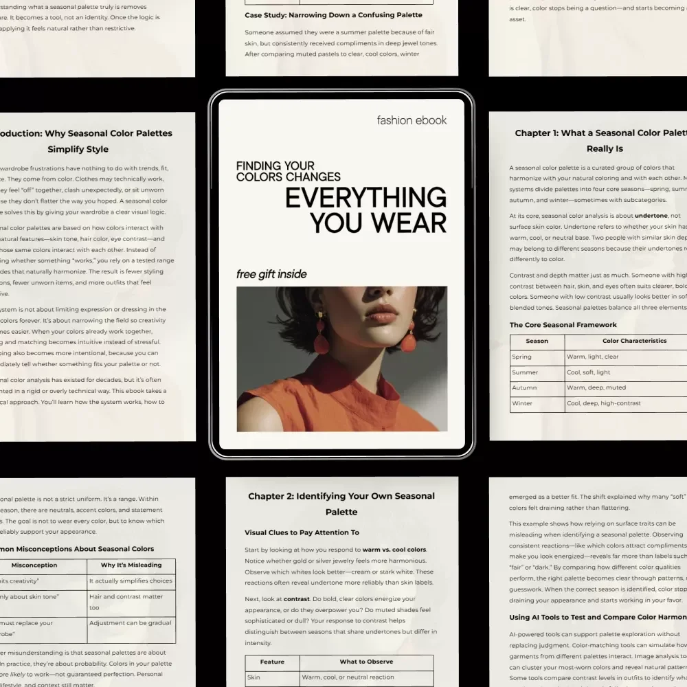 Finding Your Colors Changes Everything You Wear | Seasonal Color Palette for Your Wardrobe eBook | Personal Style Guide & Everyday Outfit Clarity