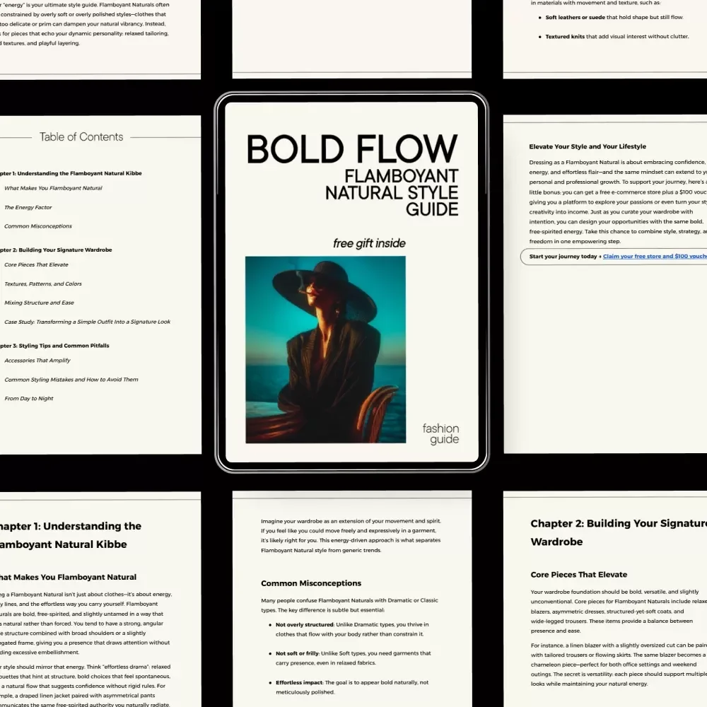 Bold Flow: Flamboyant Natural Style Guide - Flamboyant Natural Kibbe Outfit Ideas for a Signature Wardrobe