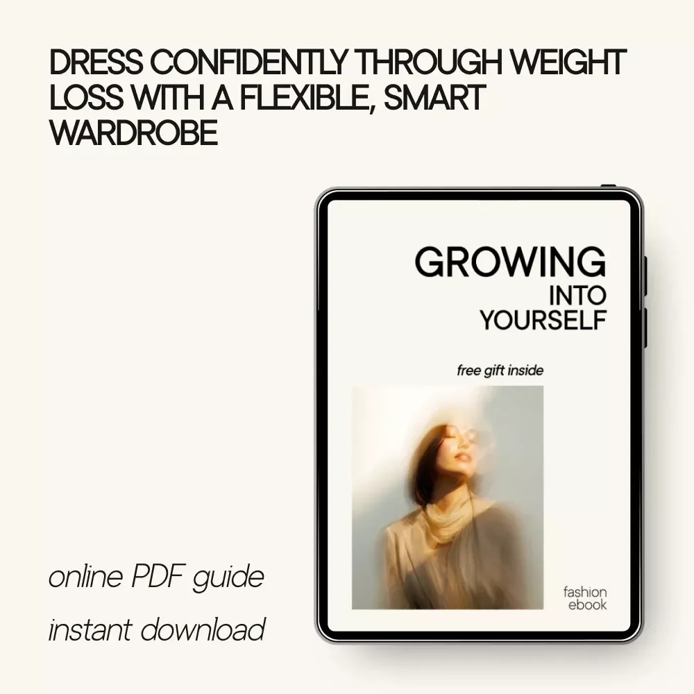 Growing Into Yourself — A Style & Confidence eBook on how to dress when you're losing weight | Transitional Wardrobe Guide