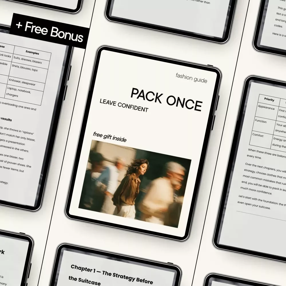 Pack Once Leave Confident – Smart Packing Guide, Travel Checklist & Digital eBook for Stress-Free Trips