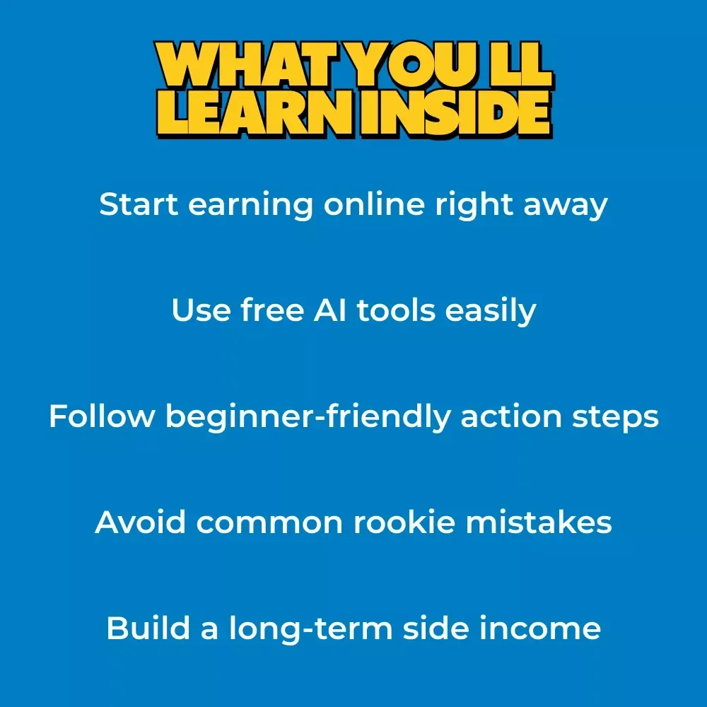 AI at Work: Start Earning Online Without Experience | Beginner-Friendly AI Online Work Guide, Digital Download, Make Money Online eBook, Side Hustle for Beginners