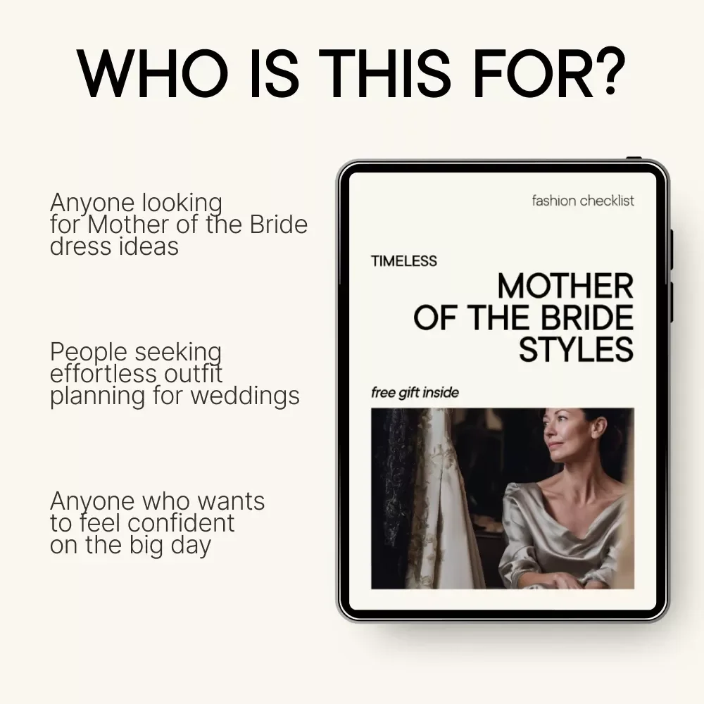 Timeless Mother of the Bride Styles Checklist - Dress Ideas for Every Style & Body Type